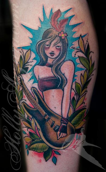 Holly Azzara - Rock and Roll Traditional Pin up